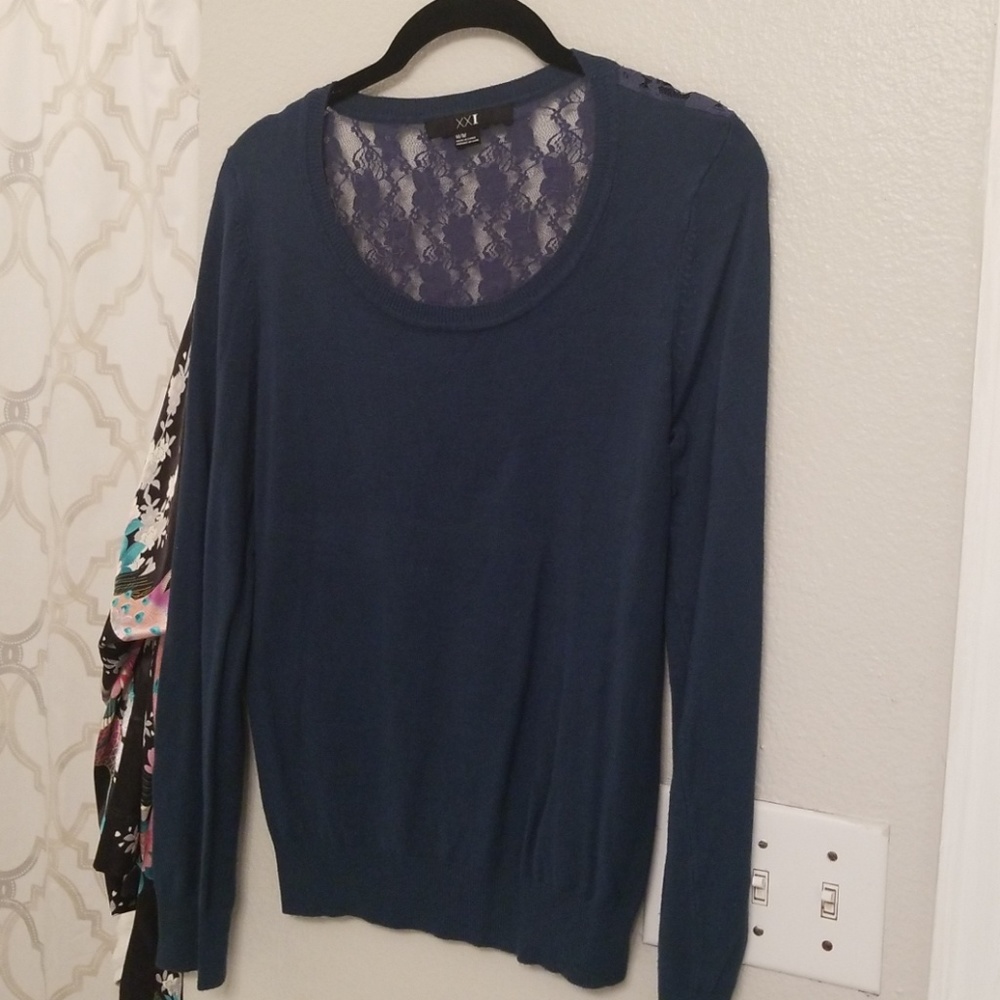 Teal sweater